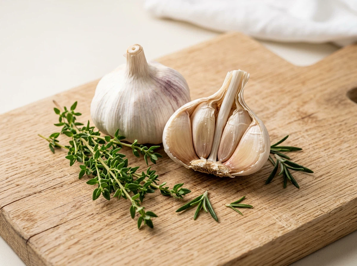 Garlic supplement for everyday wellbeing - omega-3 and plant extracts for heart health